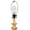 Brown Polystone Turned Style Floor Lamp with Drum Shade 16" x 16" x 60"
